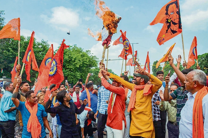 ਨੂਹ ਹਿੰਸਾ: ਬਜਰੰਗ ਦਲ ਅਤੇ ਵਿਸ਼ਵ ਹਿੰਦੂ ਪ੍ਰੀਸ਼ਦ ਵੱਲੋਂ ਐੈੱਨਸੀਆਰ &rsquo;ਚ ਵਿਰੋਧ ਪ੍ਰਦਰਸ਼ਨ